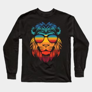 Retro Lion Long Sleeve T-Shirt